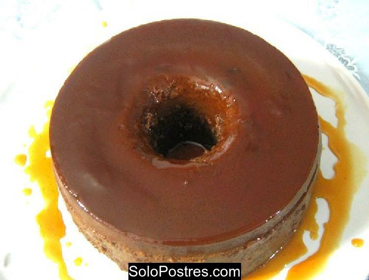 Flan de chocolate