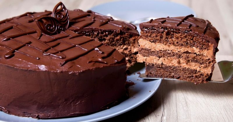 Gateau de chocolate al vino