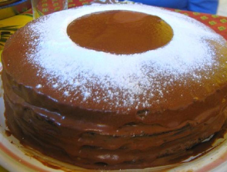 Torta de café y chocolate