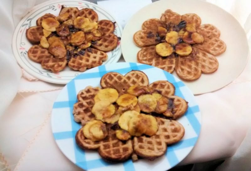 waffles de banana