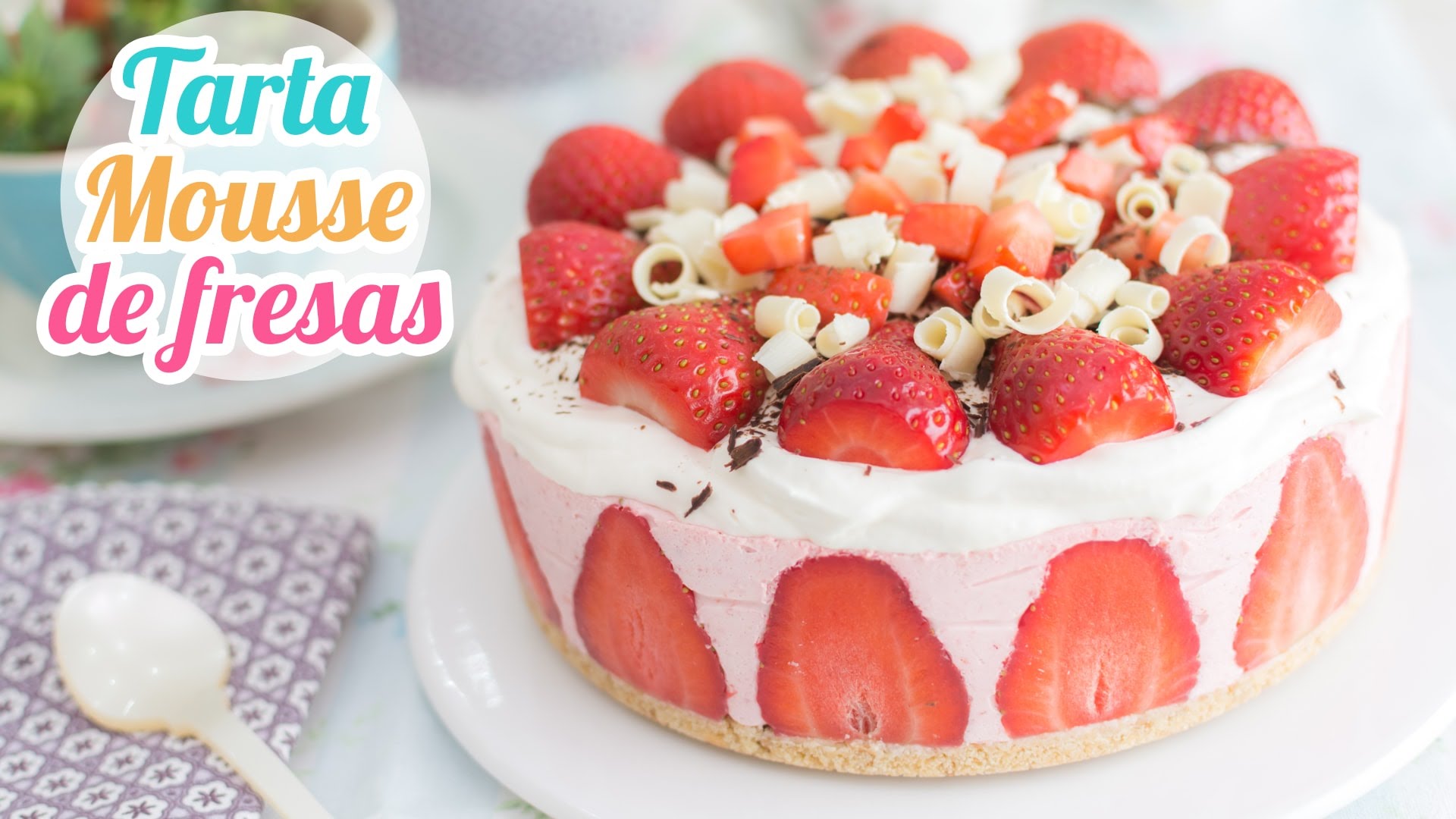 Tarta Mousse De Fresas