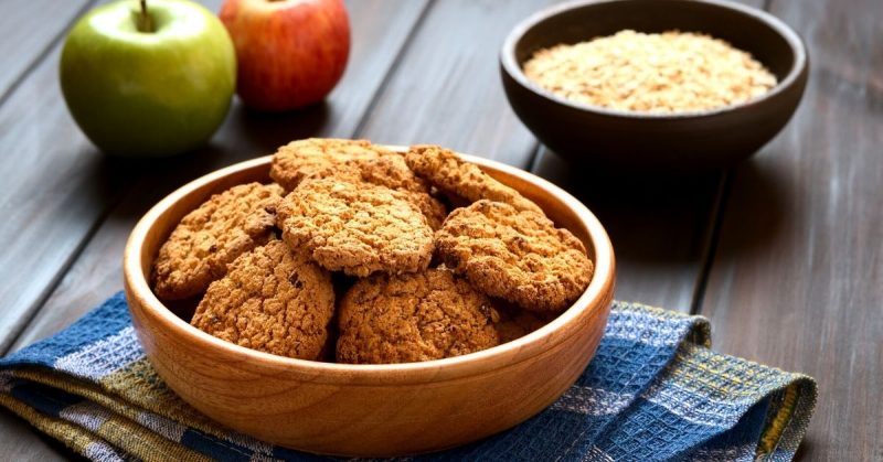 galletas de avena y manzana