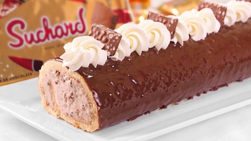 Brazo de Gitano de Turrón de Chocolate Suchard