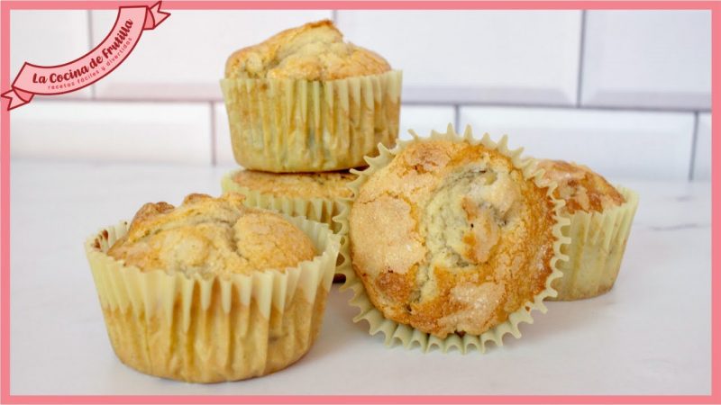 Cupcakes de banana y nuez