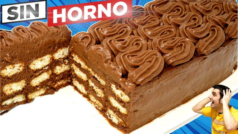 Pastel sin horno y con mucho chocolate