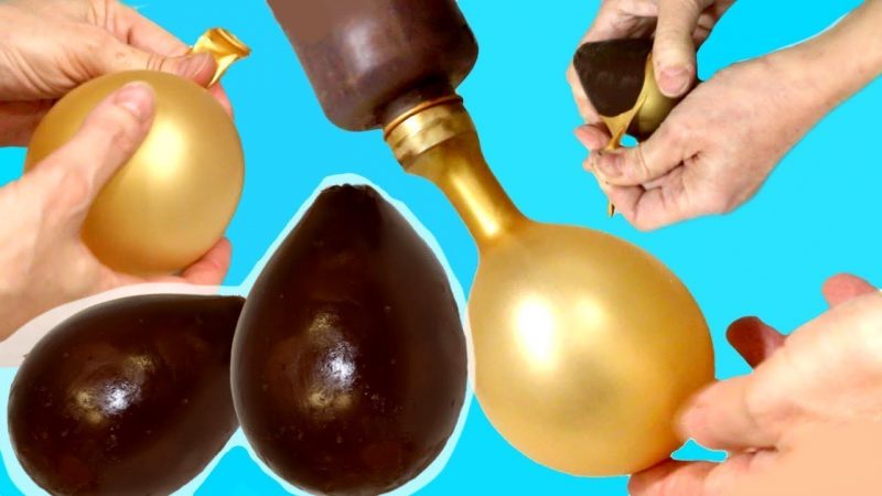 Cómo hacer Huevos de chocolate con Globos