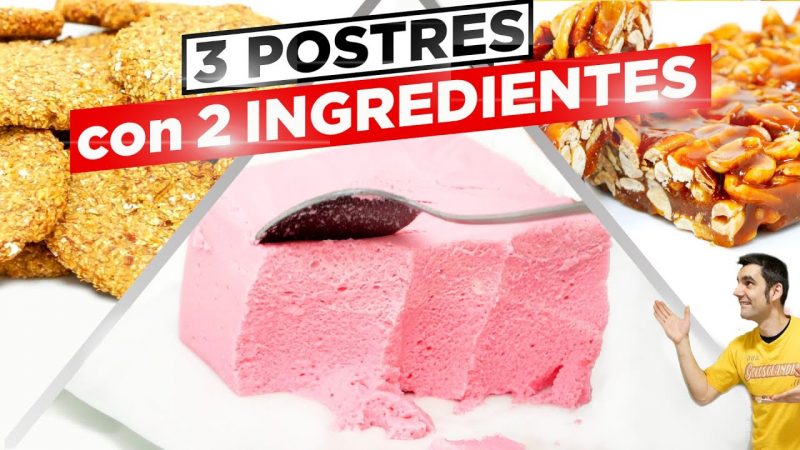 3 Recetas con 2 ingredientes