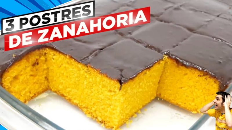 3 postres con zanahoria