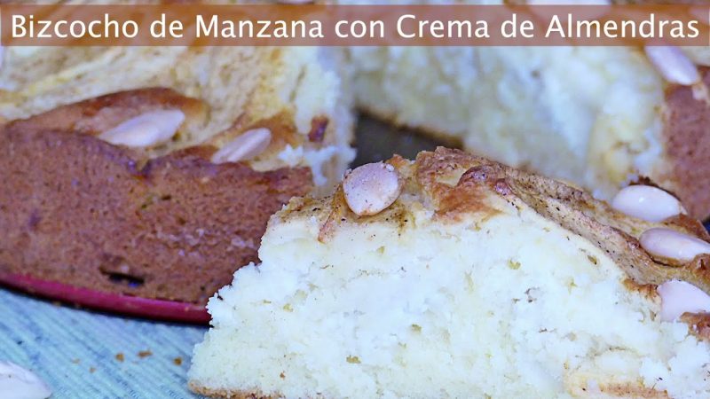 Bizcocho de Manzana con Crema de Almendras