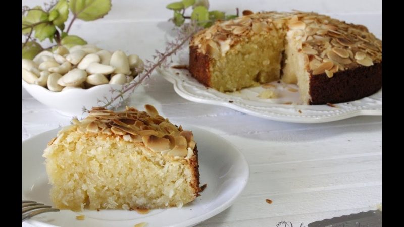 Pastel de almendra y coco