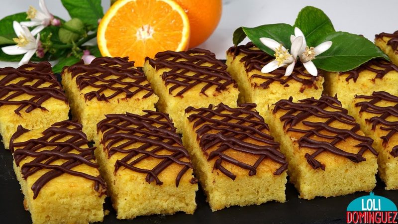 Pastelitos de naranja con chocolate