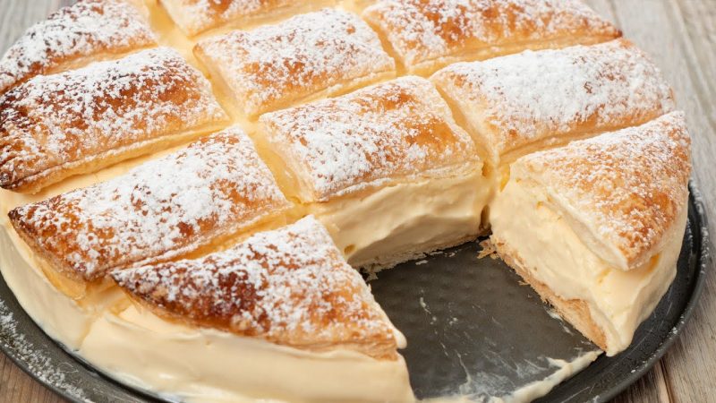 Tarta de crema pastelera