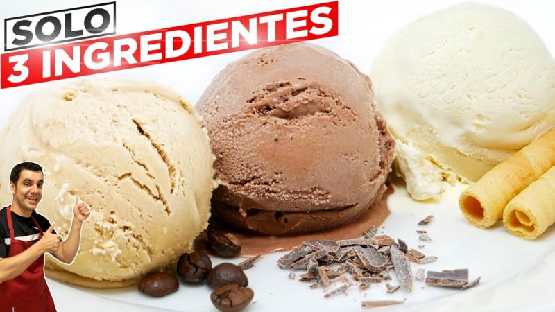 Helado casero con 3 ingredientes