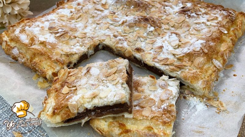 Torta de hojaldre con chocolate