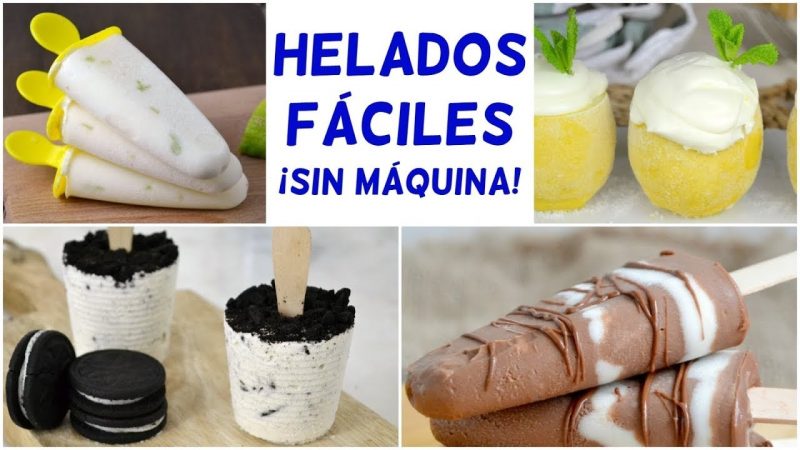 4 Helados fáciles