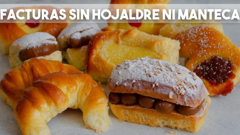 Facturas sin hojaldre ni manteca