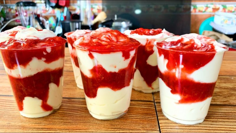 Fresas con crema