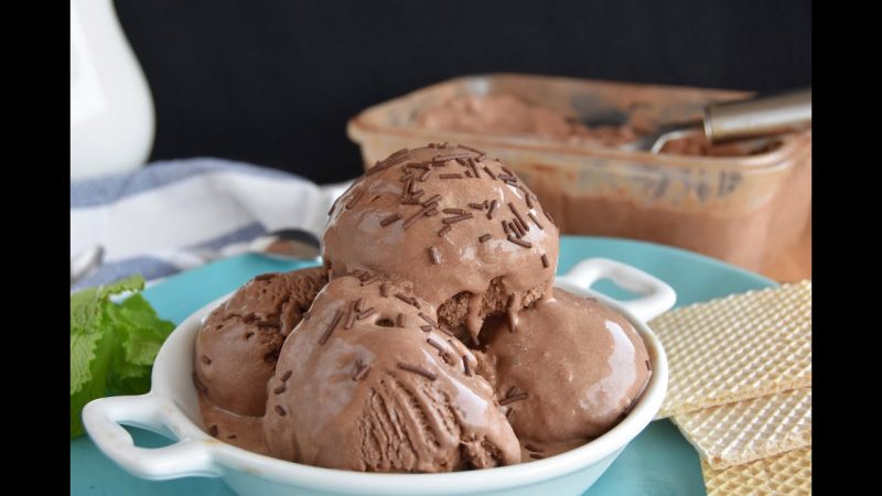 Helado de chocolate