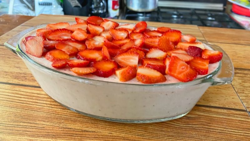 Postre de fresas