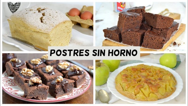 Postres sin horno