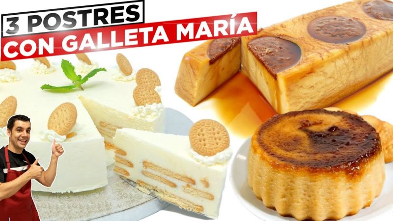 Postres con galletas María