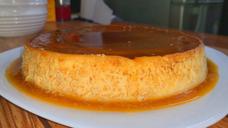 Flan casero sin horno