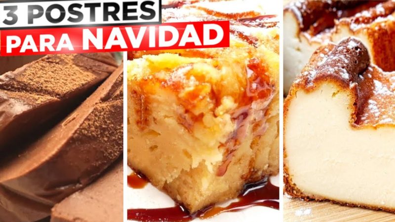 3 Postres para Navidad súper baratos