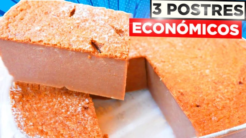 3 Postres ricos y económicos