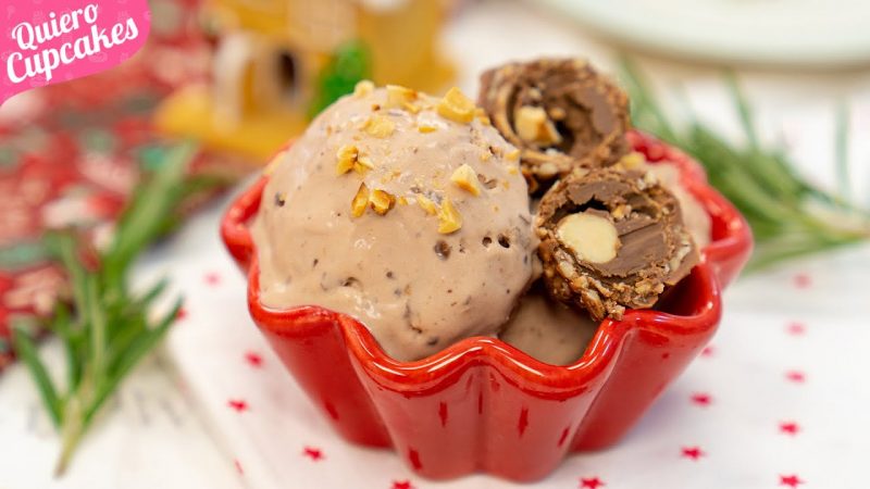 Helado de Ferrero Rocher