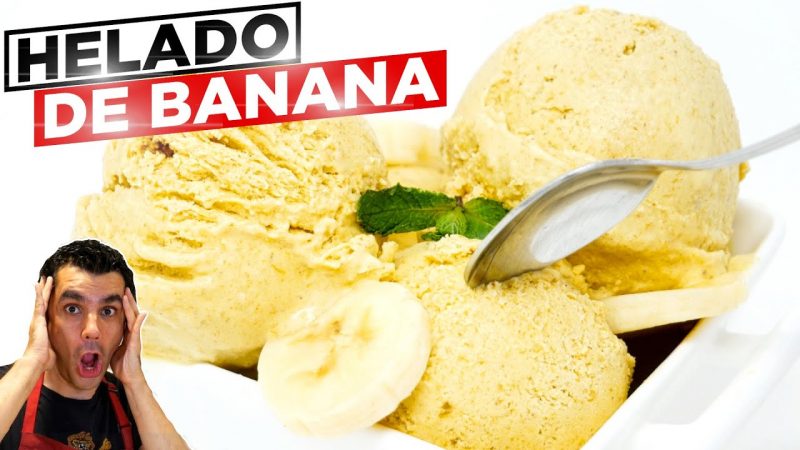 Helado de banana