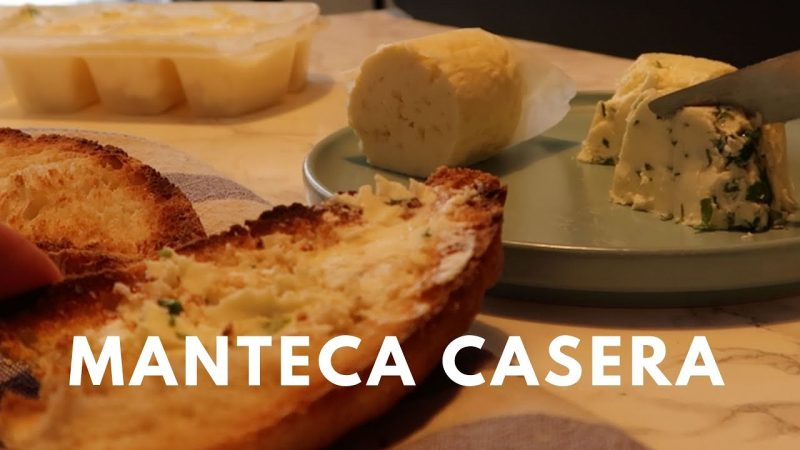 Manteca casera con solo un ingrediente