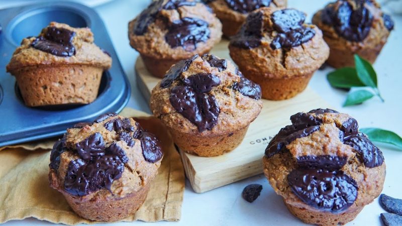 Muffins de calabaza y chocolate