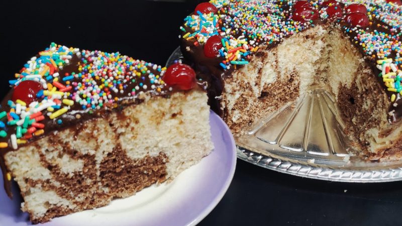 Torta marmolada en 8 minutos