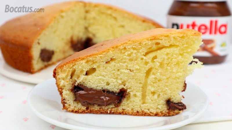 Bizcocho relleno de Nutella