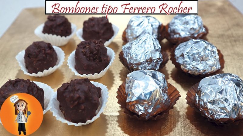 Bombones tipo Ferrero Rocher