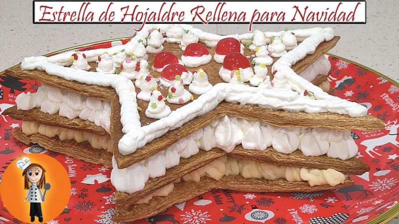 Estrella de hojaldre rellena