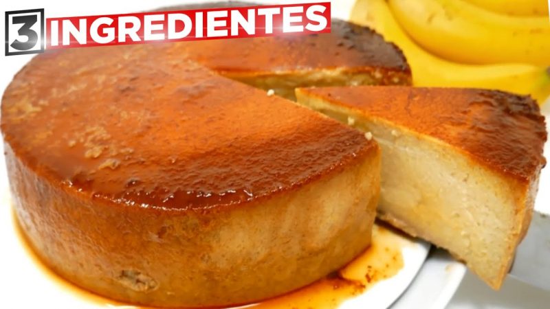 Flan de banana