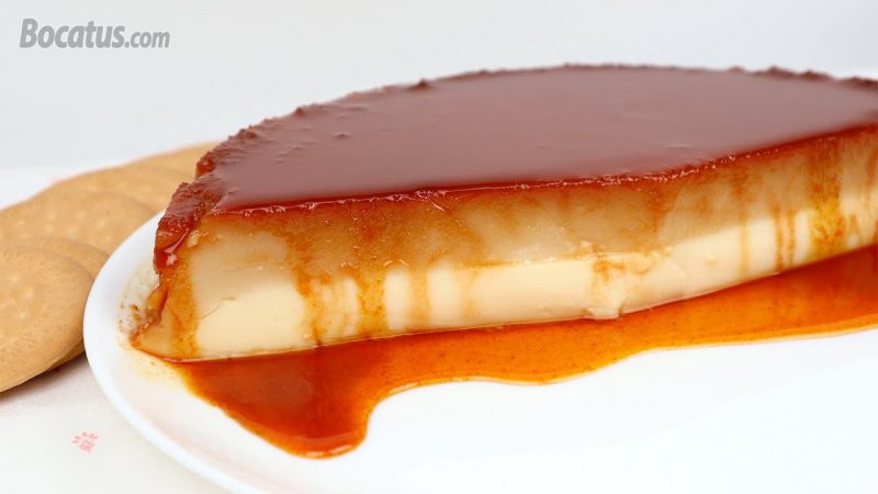 Flan de galletas María