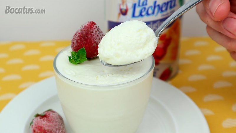 Mousse de leche condensada