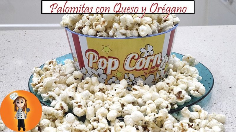 Palomitas con queso y orégano