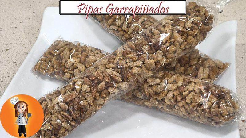 Pipas de girasol garrapiñadas