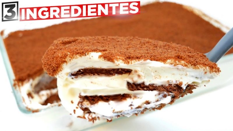 Postre delicioso con solo tres ingredientes