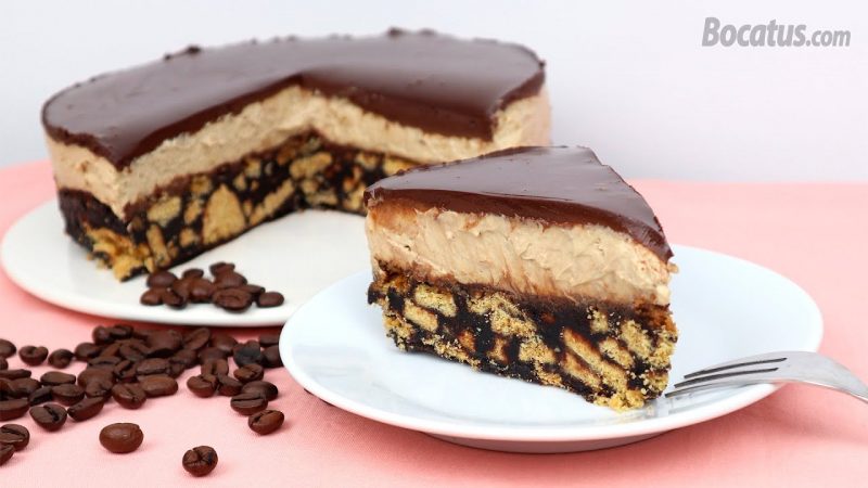 Tarta de chocolate y café