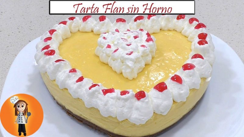 Tarta de flan sin horno