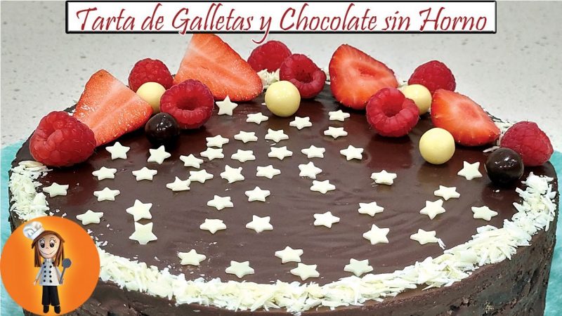 Tarta de galletas y chocolate