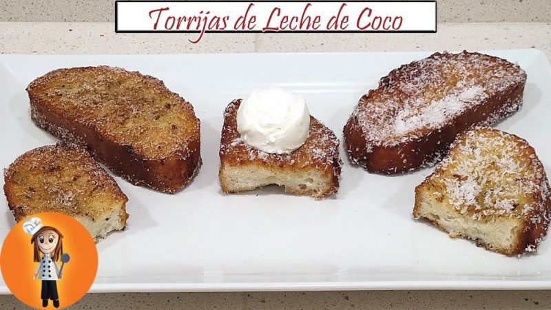 Torrijas de leche de coco