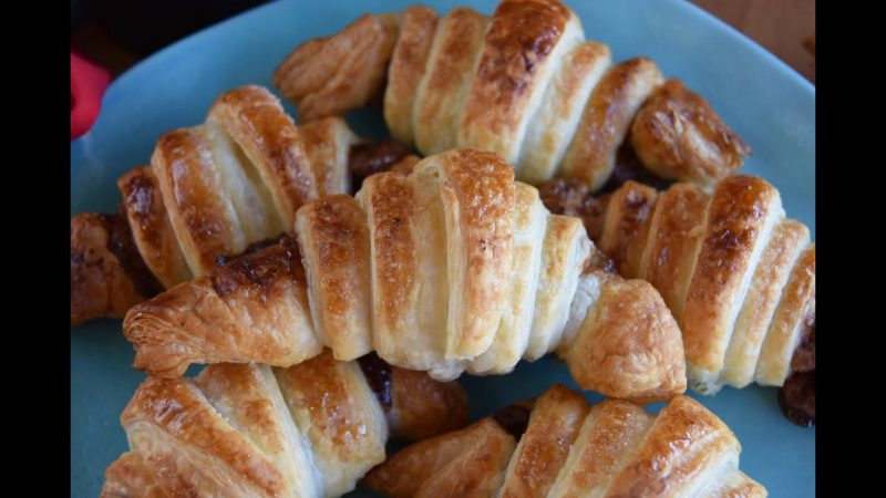 Croissants de hojaldre y nutella