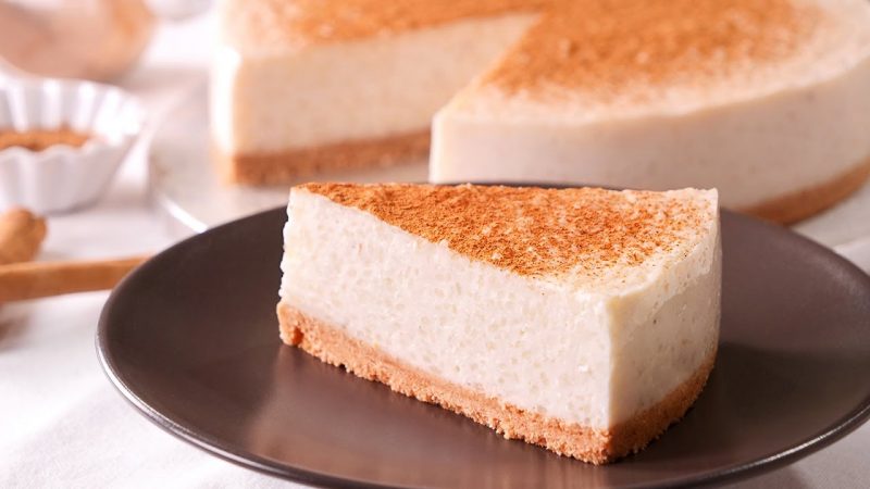 Tarta de arroz con leche