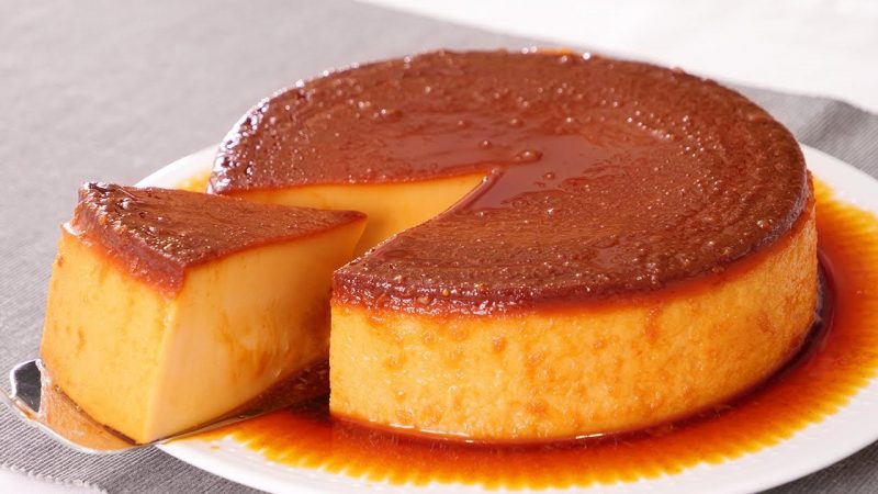 Flan de galletas María