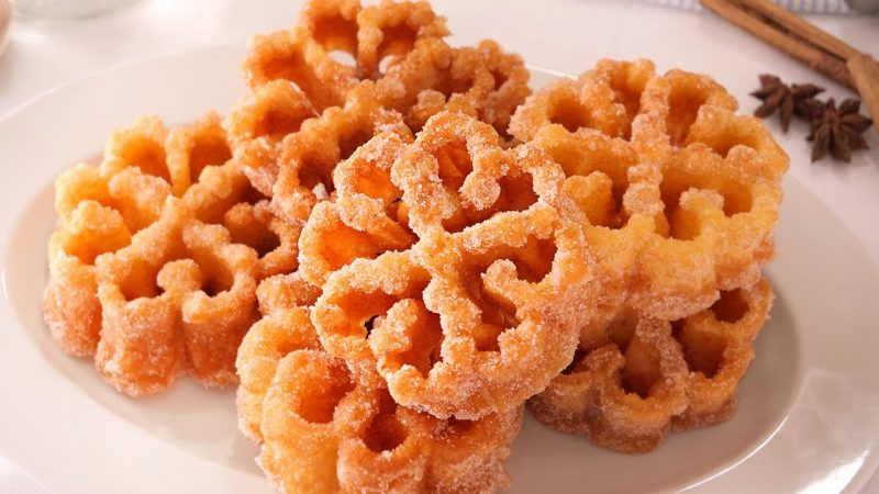 Flores fritas de carnaval